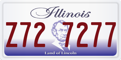 IL license plate Z727277
