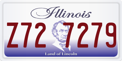 IL license plate Z727279