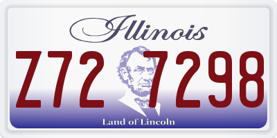 IL license plate Z727298