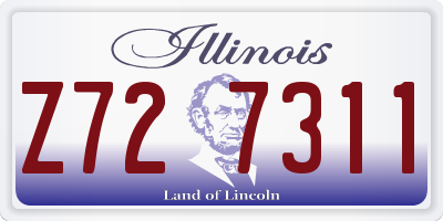 IL license plate Z727311