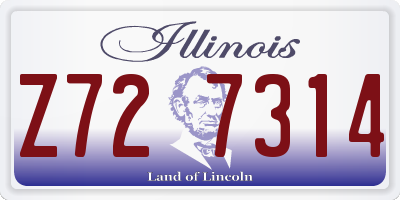 IL license plate Z727314