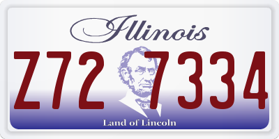 IL license plate Z727334