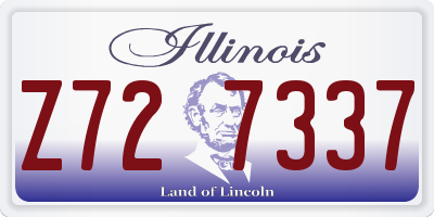 IL license plate Z727337