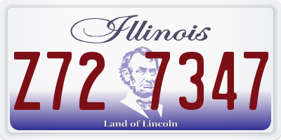 IL license plate Z727347
