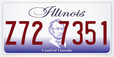 IL license plate Z727351