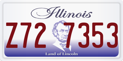 IL license plate Z727353