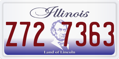 IL license plate Z727363