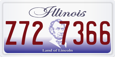 IL license plate Z727366