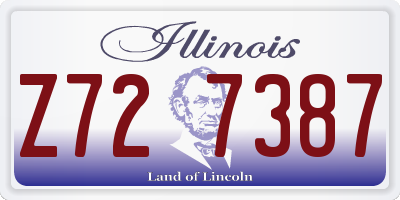 IL license plate Z727387