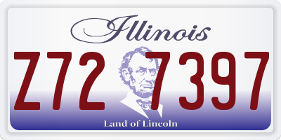 IL license plate Z727397