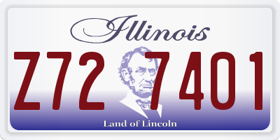 IL license plate Z727401