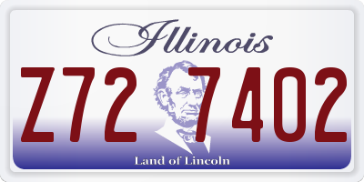 IL license plate Z727402