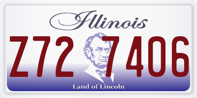 IL license plate Z727406