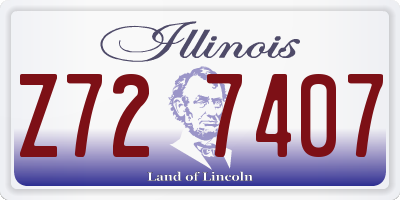 IL license plate Z727407