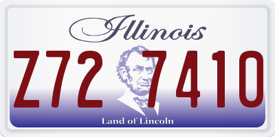 IL license plate Z727410