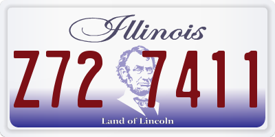 IL license plate Z727411