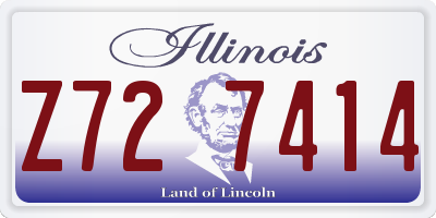IL license plate Z727414