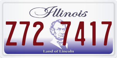 IL license plate Z727417