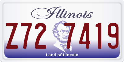 IL license plate Z727419
