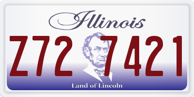 IL license plate Z727421