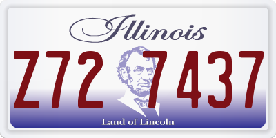 IL license plate Z727437