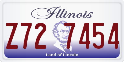 IL license plate Z727454