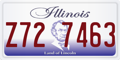 IL license plate Z727463