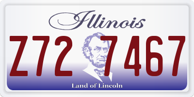 IL license plate Z727467