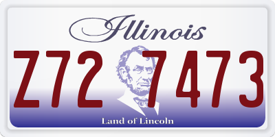 IL license plate Z727473