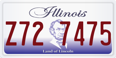 IL license plate Z727475