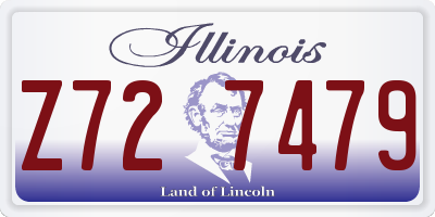 IL license plate Z727479