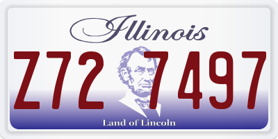 IL license plate Z727497