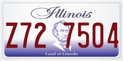 IL license plate Z727504