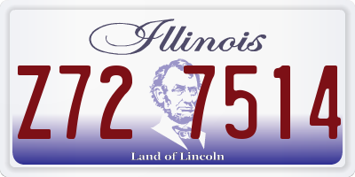 IL license plate Z727514
