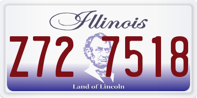 IL license plate Z727518
