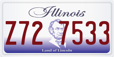 IL license plate Z727533