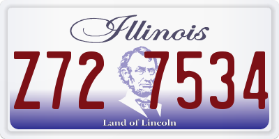 IL license plate Z727534