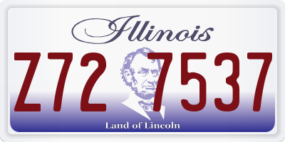 IL license plate Z727537