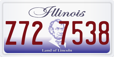 IL license plate Z727538
