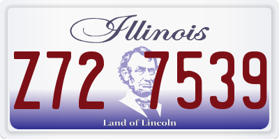 IL license plate Z727539