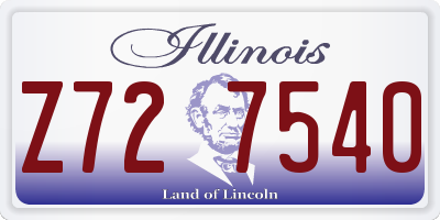 IL license plate Z727540