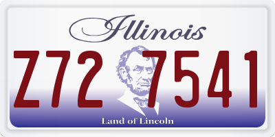 IL license plate Z727541