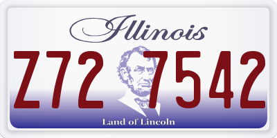 IL license plate Z727542