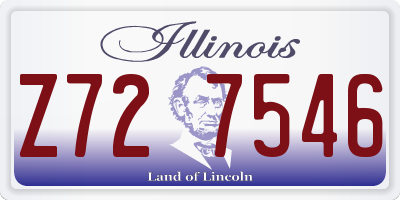 IL license plate Z727546