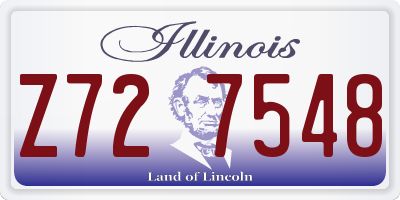 IL license plate Z727548