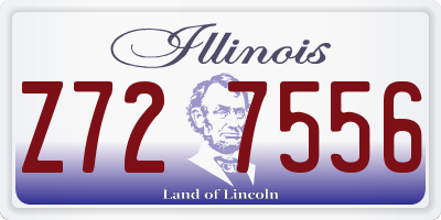 IL license plate Z727556