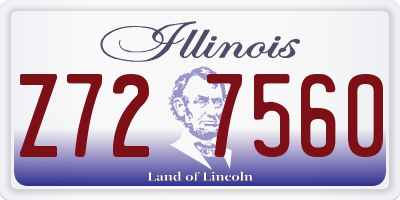 IL license plate Z727560