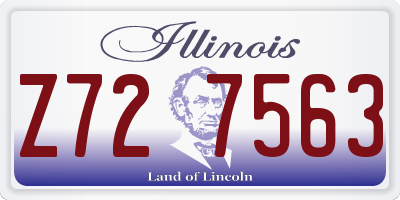 IL license plate Z727563
