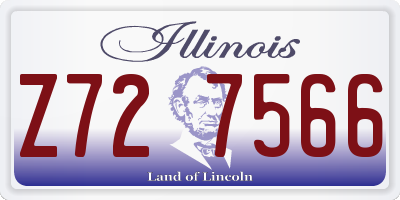 IL license plate Z727566