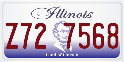IL license plate Z727568